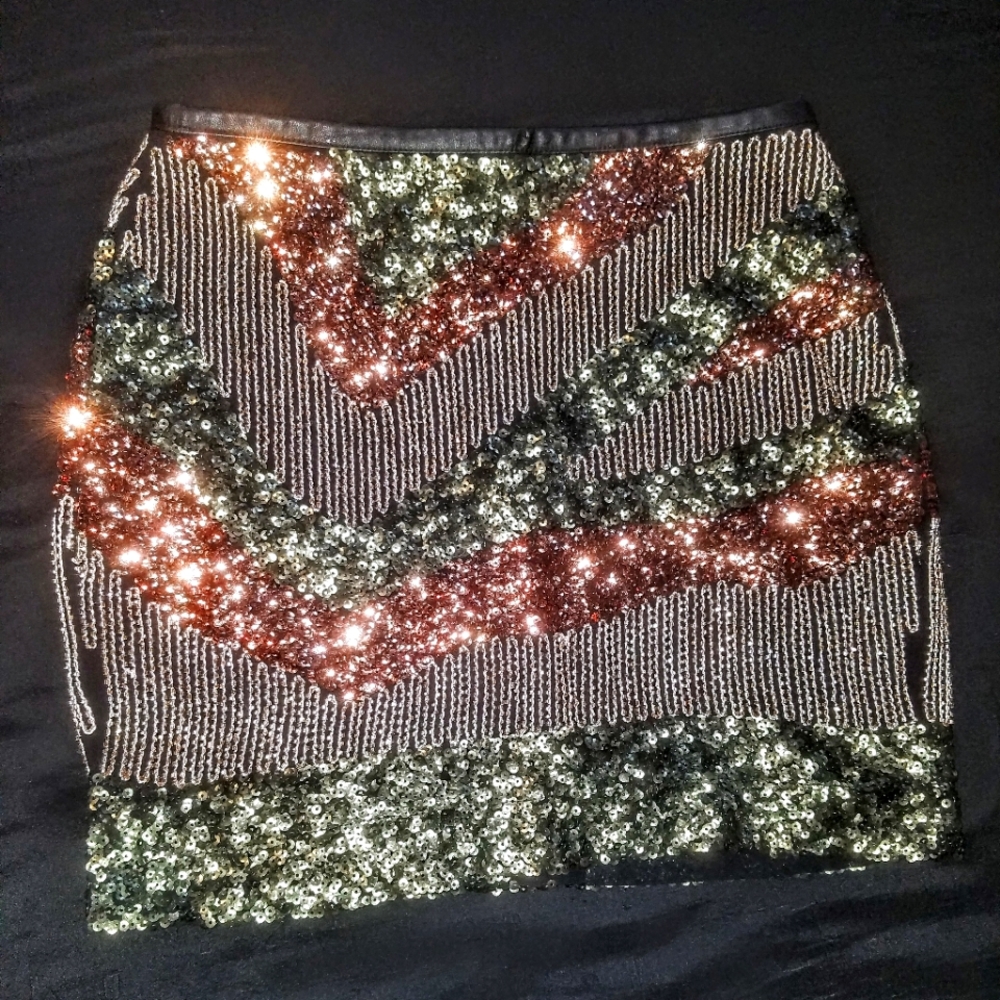 H & M size: 4 Sequin Mini Skirt